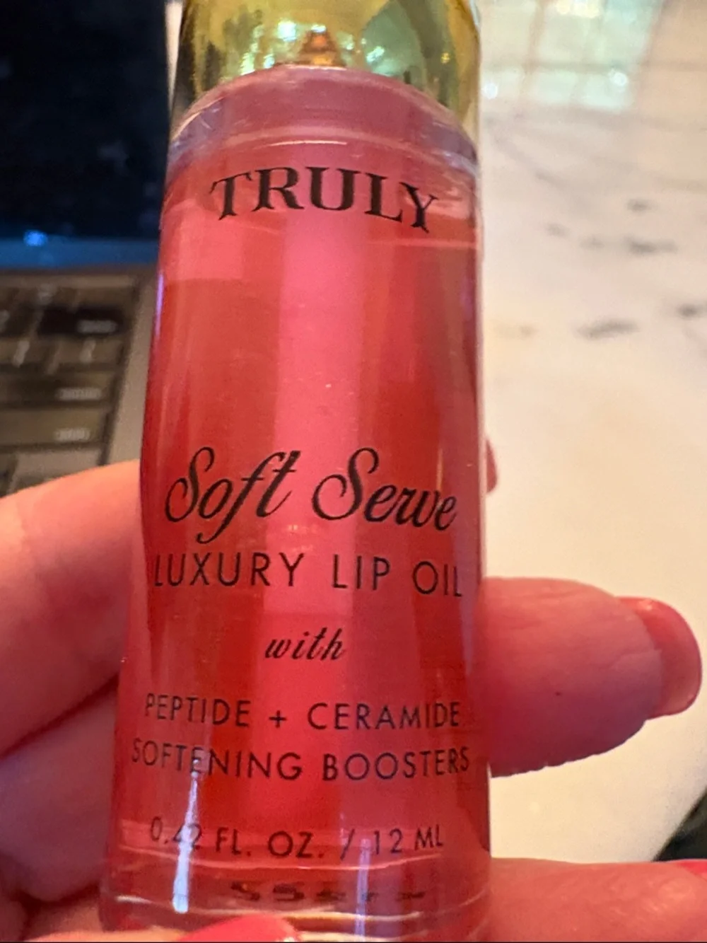 Truly Lip Oil. Glazed Donut, Cherry Baby & Soft Serve Luxury Lip Oils Lot of 3!